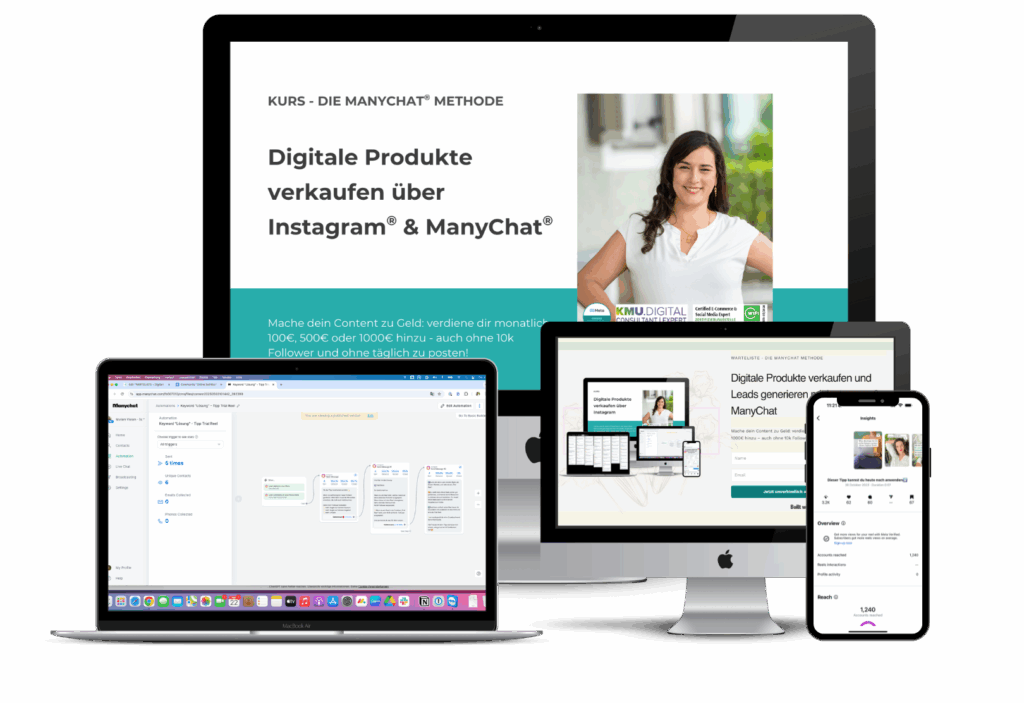 Digitale Produkte verkaufen über Instagram und ManyChat